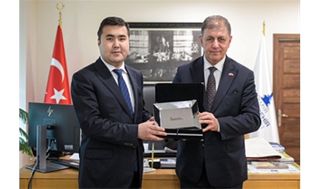 Başkan Tugay Kırgız Başkonsolos Toktobekoviç’i ağırladı görseli