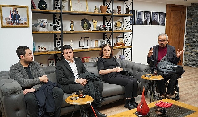 Kent Konseyi’nden Başkan Eşki’ye anlamlı ziyaret görseli