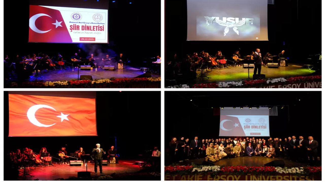 Burdur'da Milli Şair Mehmet Akif Ersoy için duygu dolu anma programı görseli