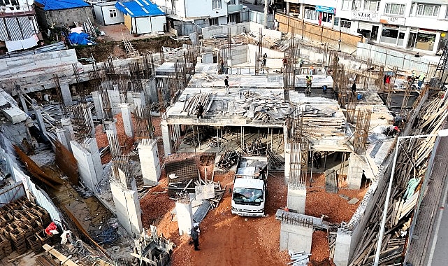 Yeni Kuruçeşme Merkez Camii hızla yükseliyor görseli