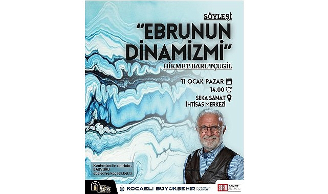 Ebru sanatının ustası sanatseverlerle buluşacak görseli