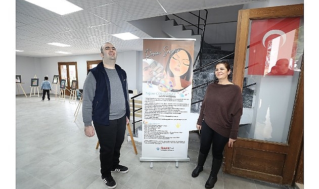 Menderes’te Otizmli Tuğcan’dan Resim Sergisi görseli