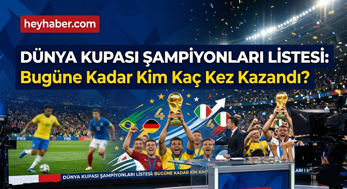Dünya Kupası Şampiyonları Listesi: Bugüne Kadar Kim Kaç Kez Kazandı? görseli