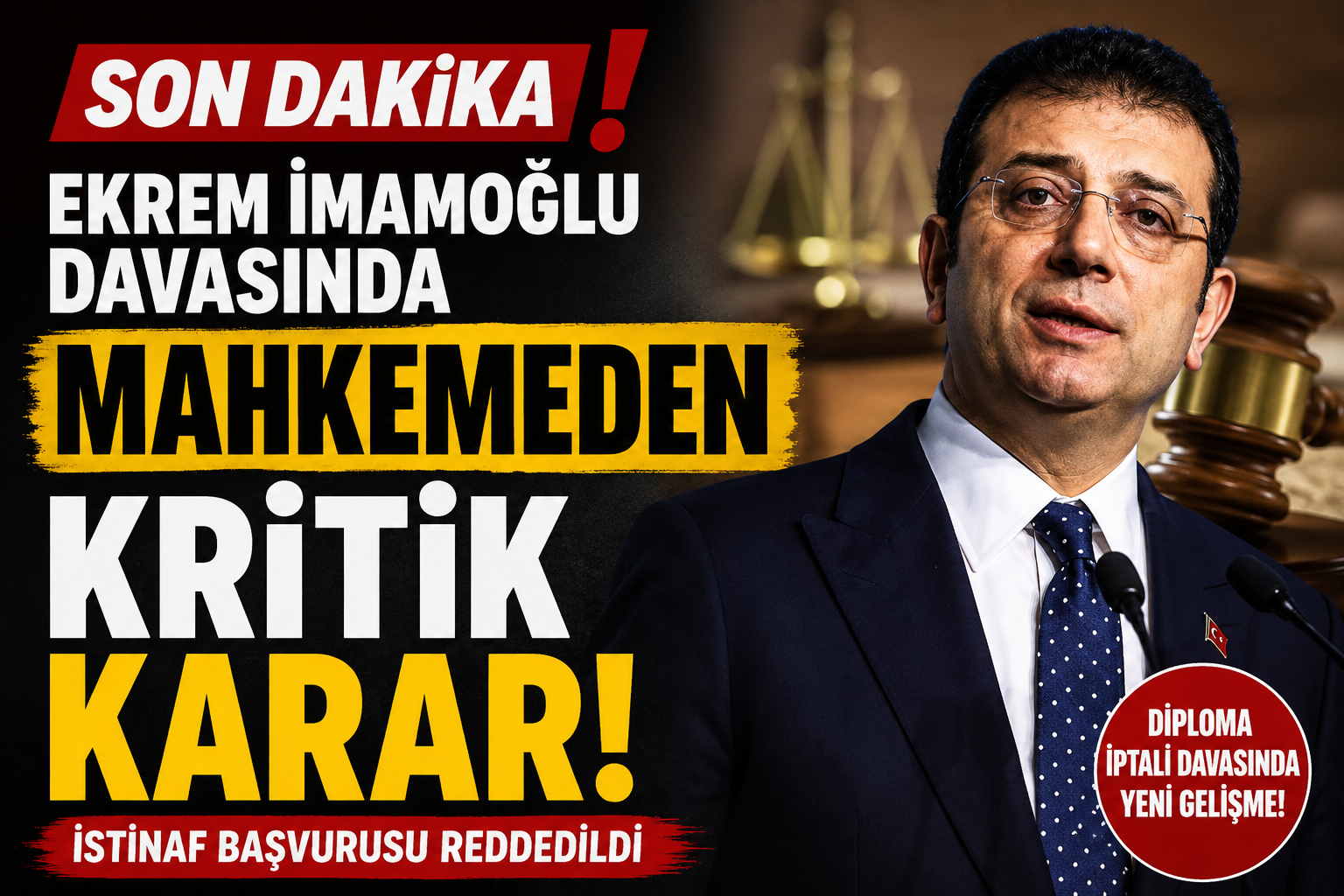 İmamoğlu Davasında Son Dakika: Mahkemeden Kritik Karar görseli