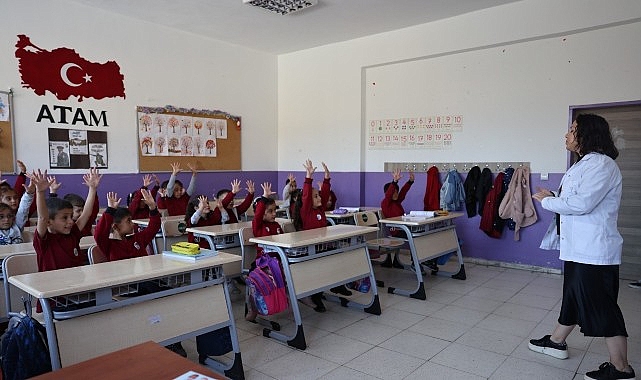 Bayraklı Belediyesinden miniklere hijyen eğitimi - Dünya El yıkama günü’nde öğrencilere sağlık dersi görseli