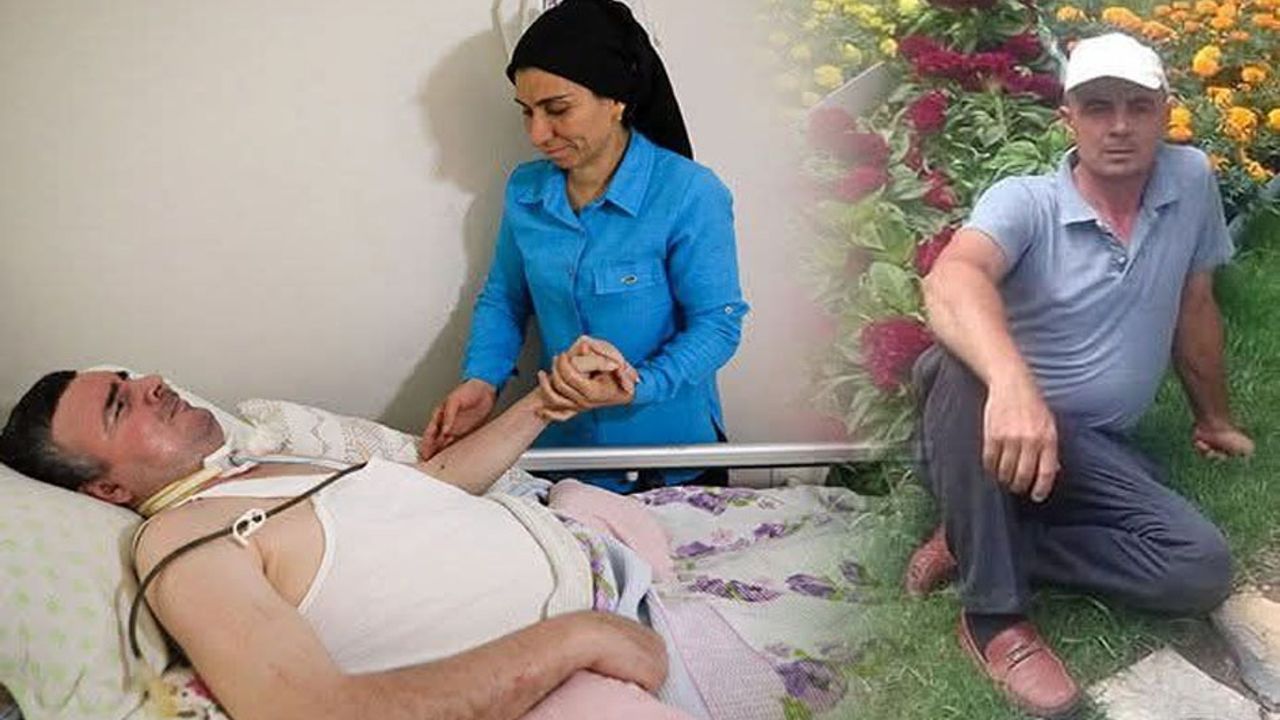 Beynine pıhtı atan bahçıvan yeniden ayağa kalkmak istiyor görseli