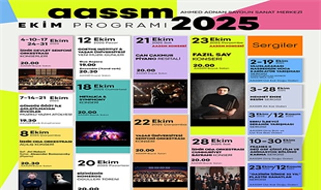 AASSM’de ekim ayı sanatla geçecek görseli