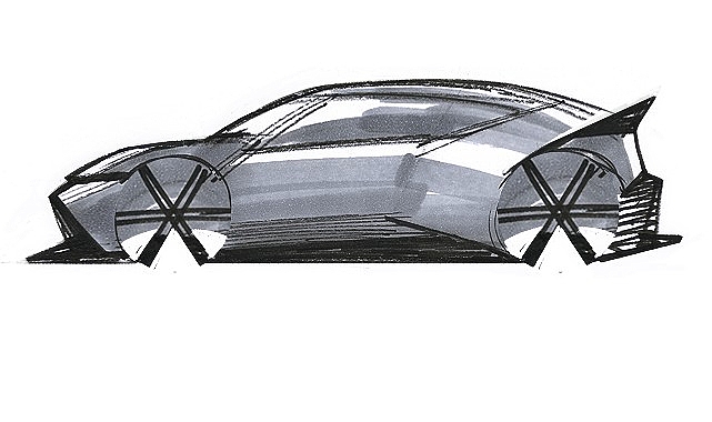 Hyundai, IAA Mobility 2025 Öncesinde Concept THREE'nin İlk Çizimini Paylaştı görseli