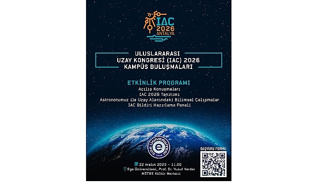 Uluslararası Uzay Kongresi (IAC) 2026 Kampüs Buluşmalarının yeni adresi Ege Üniversitesi oldu görseli