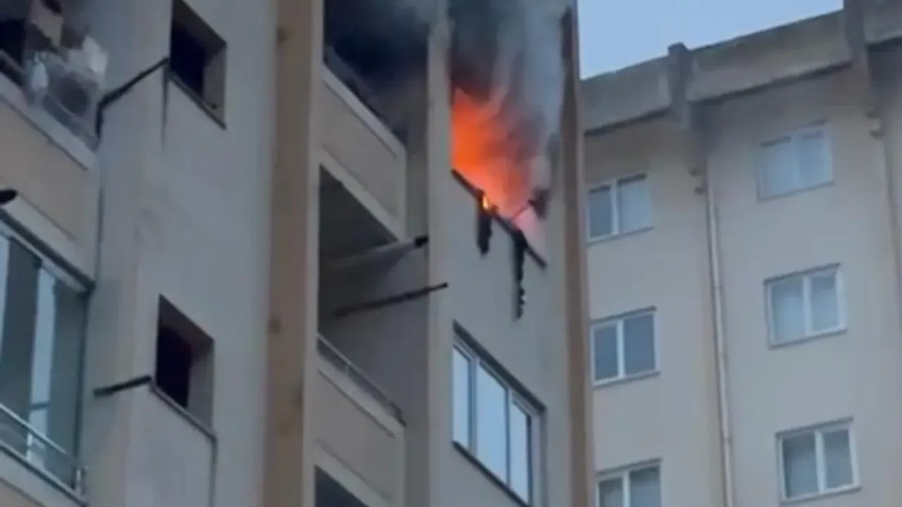 Giresun Merkez Batlama TOKİ'de yangın görseli