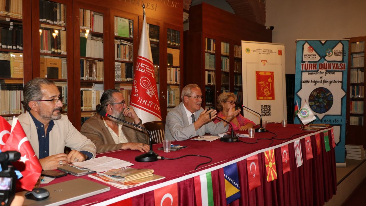 Türk Dünyası Sinemacılar Forumu İstanbul Üniversitesi Türkiyat Araştırmaları Enstitüsünde gerçekleştirildi görseli