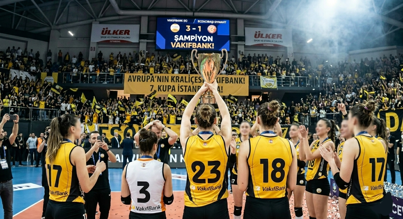 VakıfBank 7. Kez Avrupa Şampiyonu! Vakıfbank 3-1 Eczacıbaşı Dynavit görseli