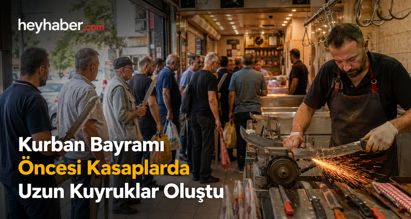 Kurban Bayramı Öncesi Kasaplarda Uzun Kuyruklar Oluştu görseli