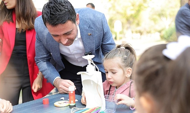 Başkan Önal, çocuklar ve annelerle doğa için buluştu görseli