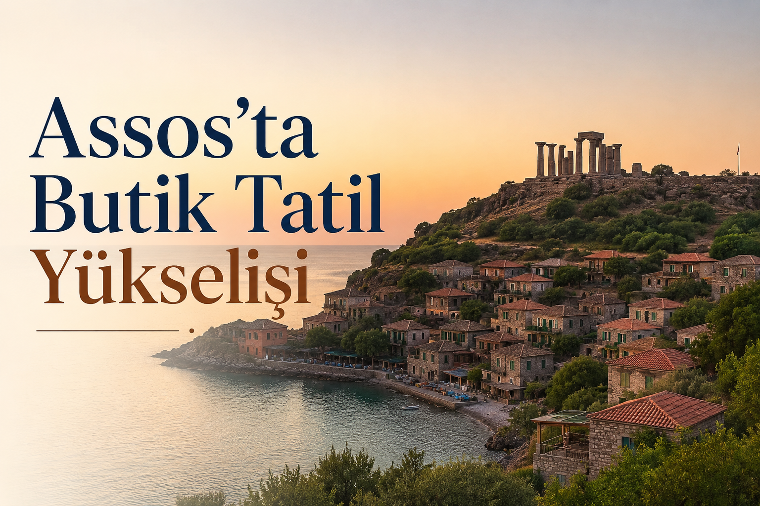 Assos'ta Butik Tatil Yükselişi görseli