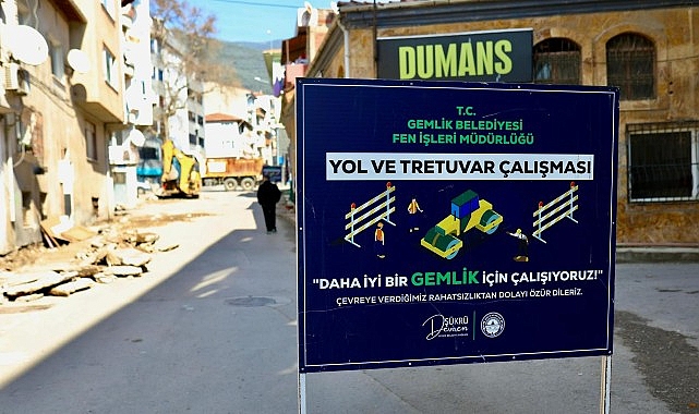 Gemlik'in Köklü Caddesi'nde Önemli Çalışma görseli
