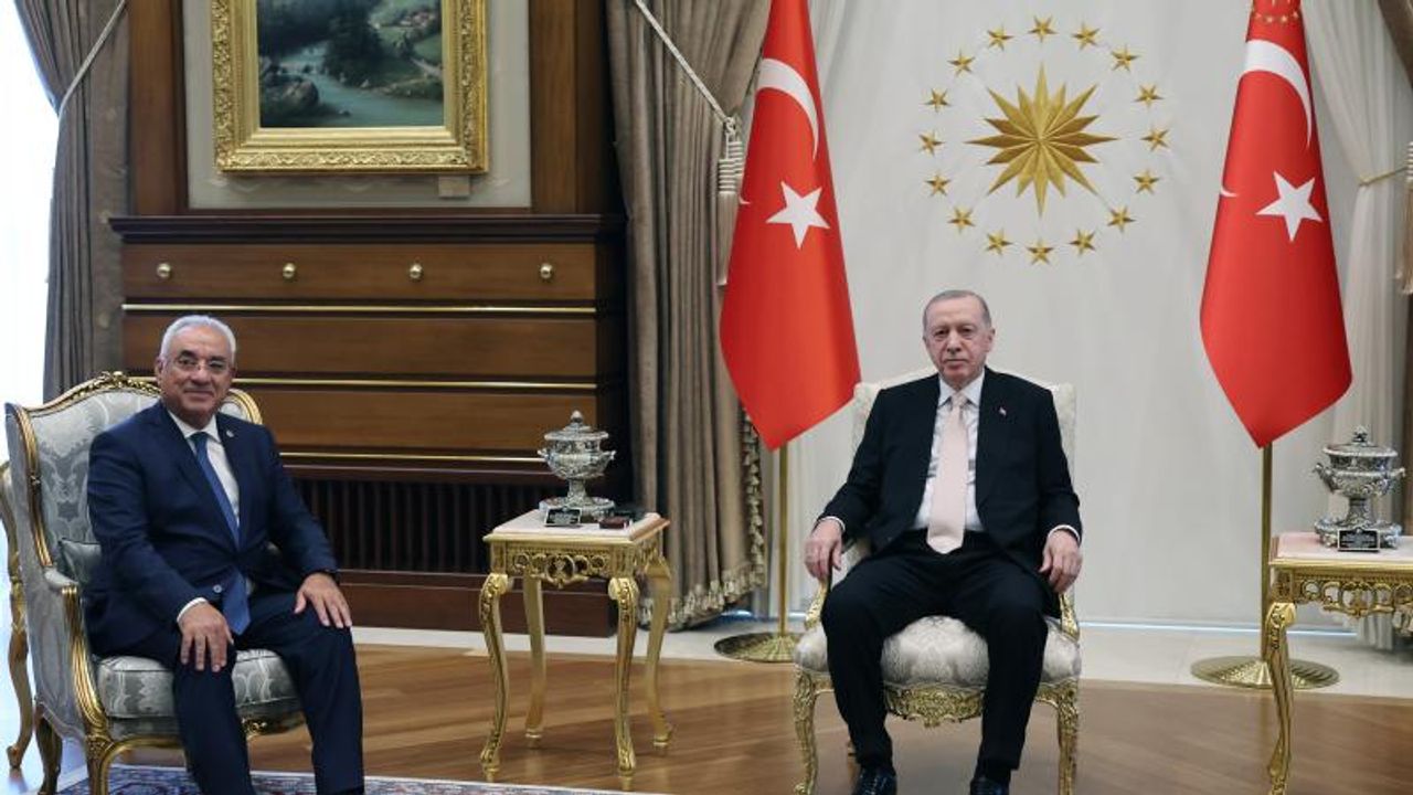 Cumhurbaşkanı Erdoğan, DSP Genel Başkanı Aksakal ile görüştü görseli