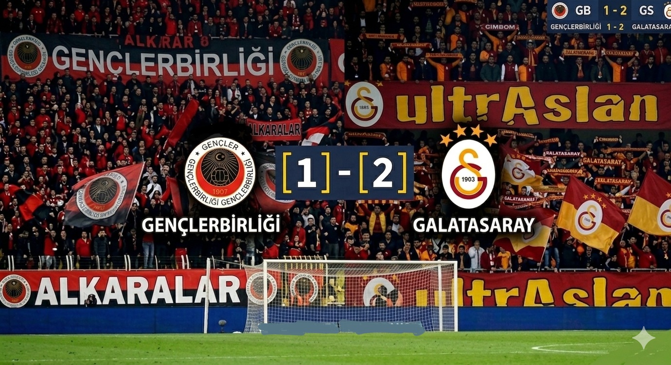 Galatasaray Ankara'da Nefes Aldı: Gençlerbirliği 1-2 Galatasaray görseli