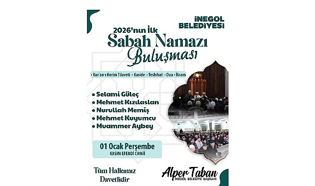 İnegöl 2026’nın İlk Sabah Namazında Buluşuyor görseli