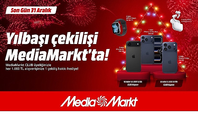 MediaMarkt’tan yeni yıla özel çekiliş kampanyası! görseli