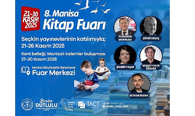 8. Manisa Kitap Fuarı Başlıyor görseli