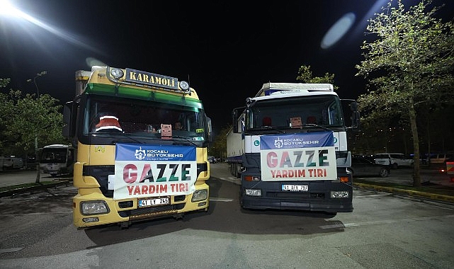 Büyükşehir'in ilk yardım tırları Gazze'ye yola çıktı görseli