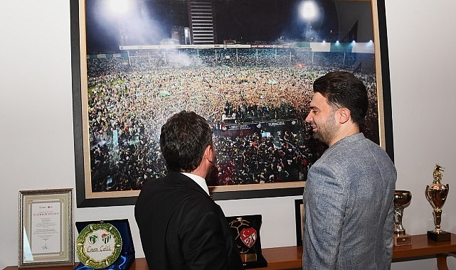 Başkan Erkan Aydın’dan Bursaspor’a ziyaret görseli