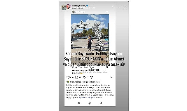 Anne Minguzzi'den Başkan Büyükakın'a teşekkür görseli