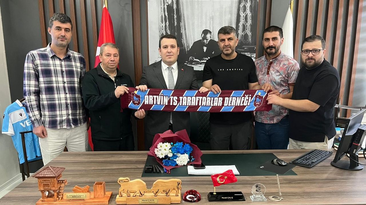 Artvin Trabzonspor taraftar derneğinden Artvin Cumhuriyet Başsavcısına ziyaret görseli