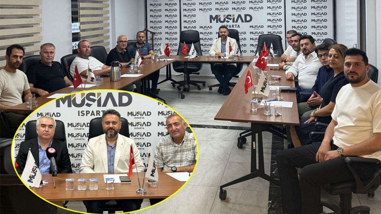 MÜSİAD Isparta şubesi'nden SDÜ ile ekonomi sohbeti görseli