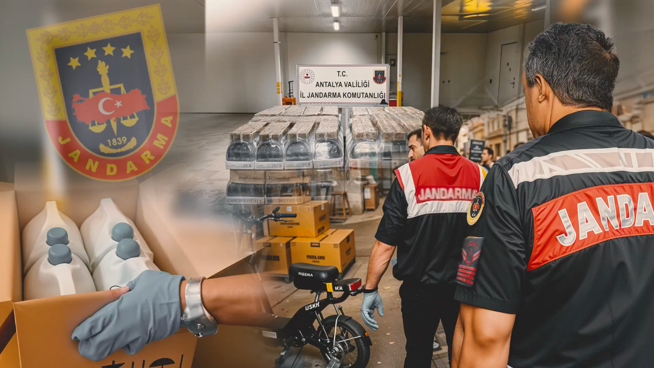 Antalya’da 119 bin 500 litre sahte alkol ele geçirildi görseli