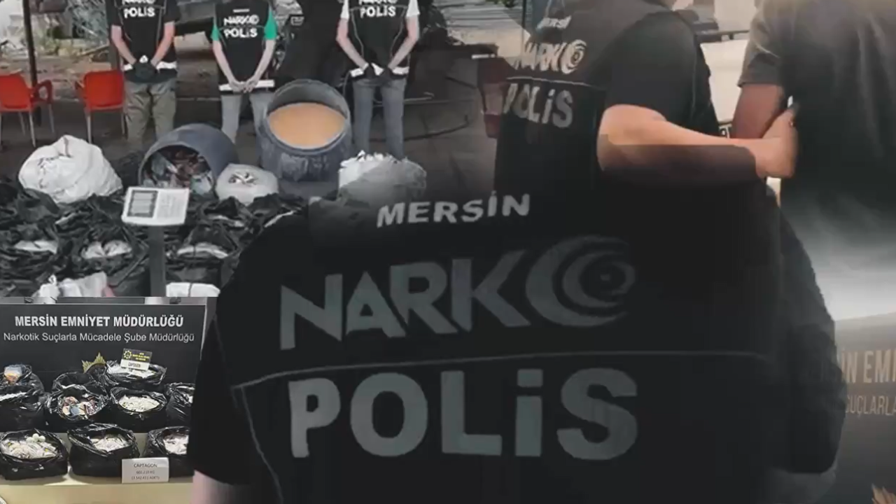 Mersin’de 3 milyon 542 bin uyuşturucu hap ele geçirildi: 8 şüpheli yakalandı görseli