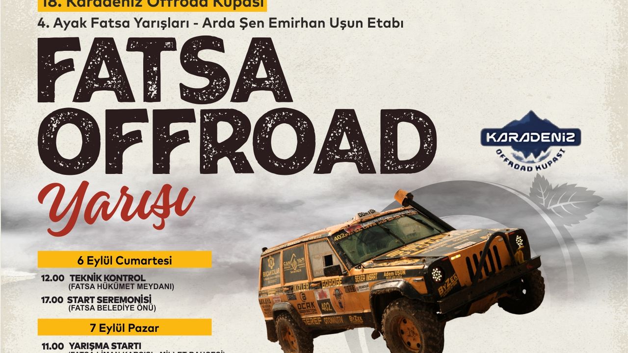 Fatsa'da offroad heyecanı yaşanacak görseli