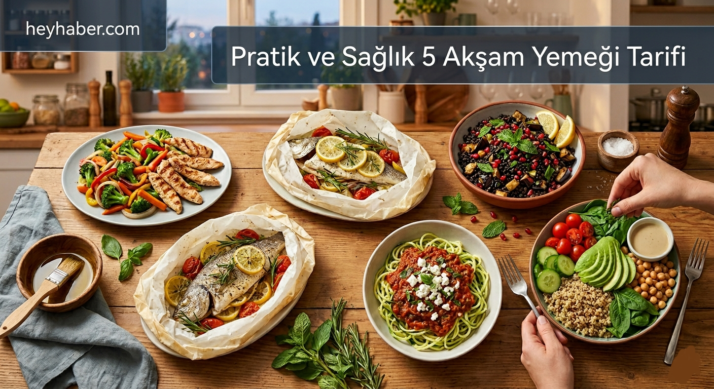 Pratik ve Sağlıklı 5 Akşam Yemeği Tarifi görseli