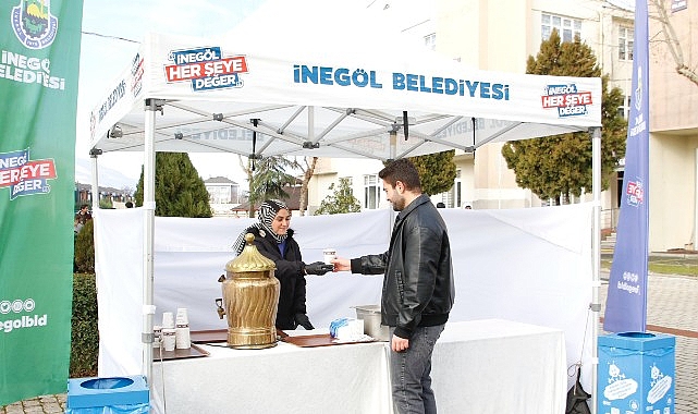 İnegöl Belediyesi’nden Öğrencilere Ücretsiz Çorba İkramı görseli