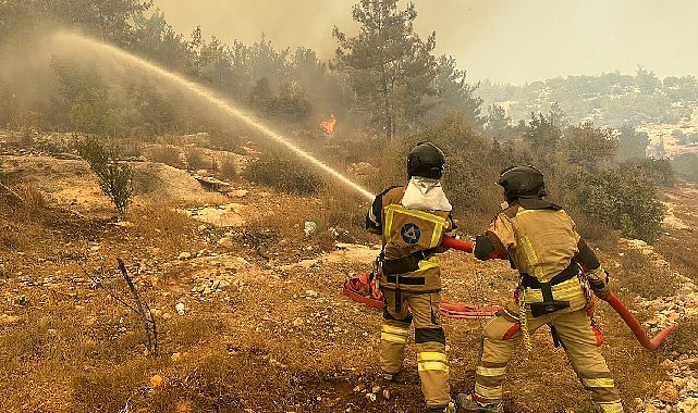 Akkuyu NGS itfaiye birimi, yangın söndürme çalışmalarına destek verdi görseli