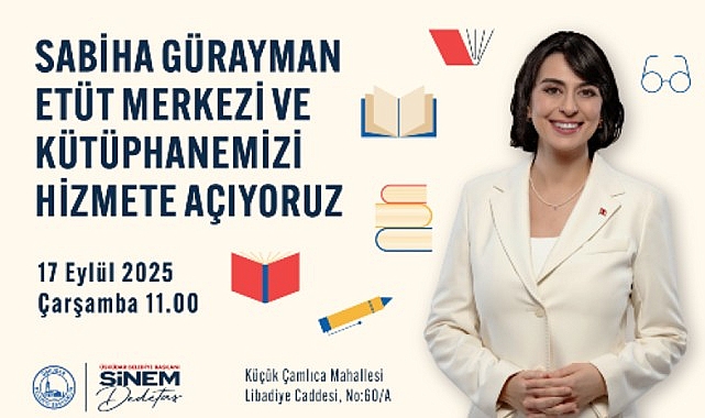 Üsküdar’da “Sabiha Gürayman Etüt Merkezi ve Kütüphanesi” Açılıyor görseli