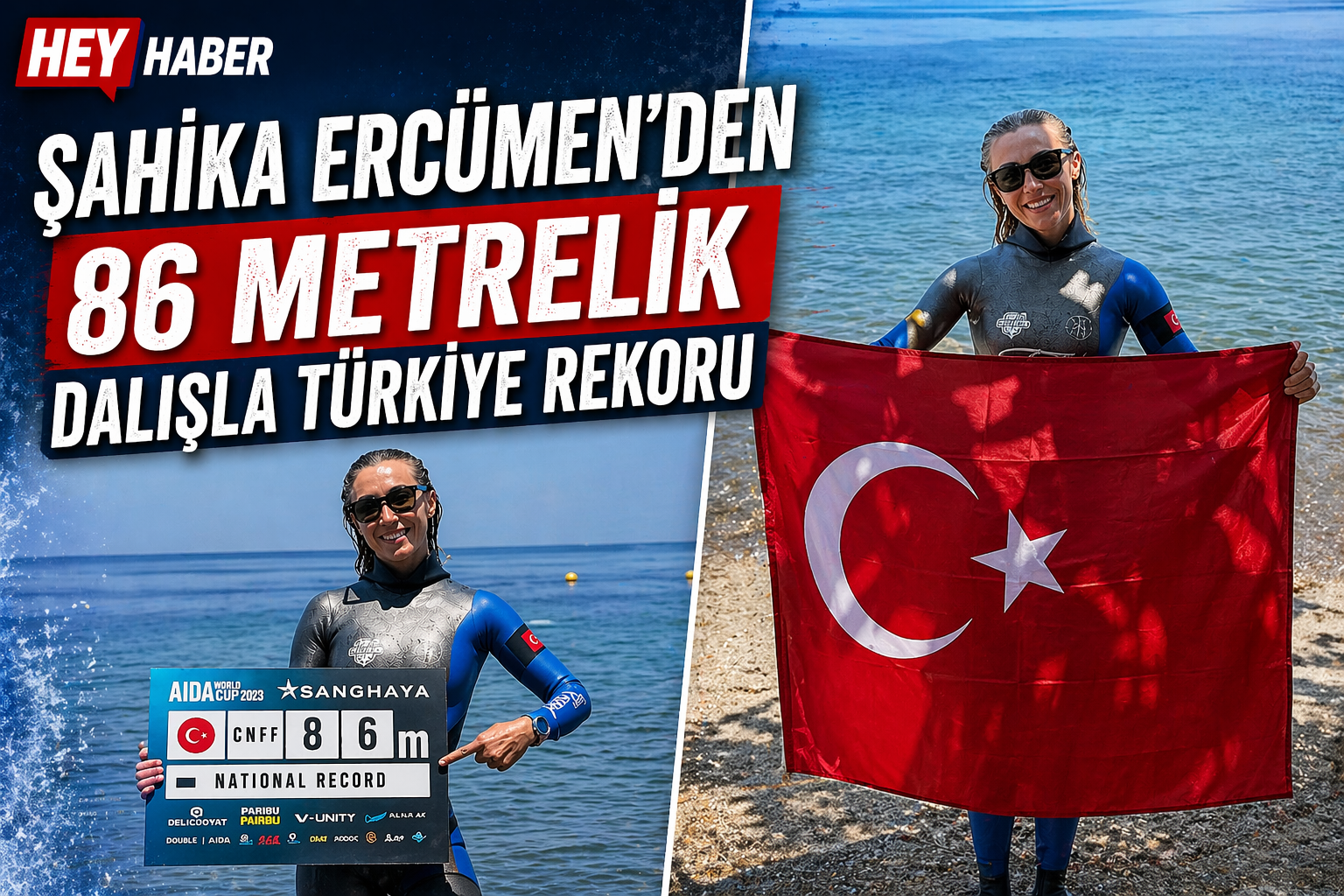 Şahika Ercümen’den 86 Metrelik Dalışla Türkiye Rekoru görseli