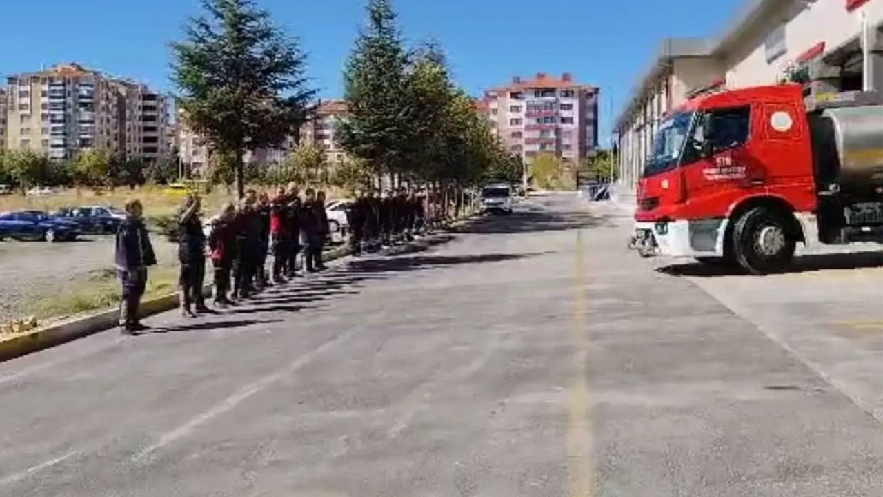 Isparta itfaiyesi’nden, Alanya'daki yangına destek görseli
