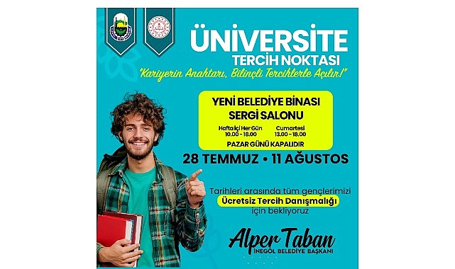 İnegöl Belediyesi’nden Ücretsiz Üniversite Tercih Danışmanlığı Hizmeti görseli
