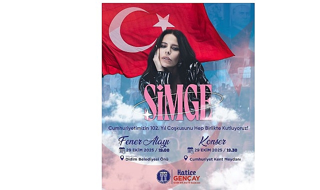 Didim’de 29 Ekim Cumhuriyet Bayramı Simge Konseriyle Kutlanacak görseli