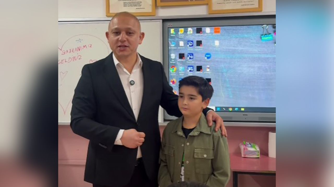 Başkan Önal, küçük başkanın sözünü yerde bırakmadı görseli