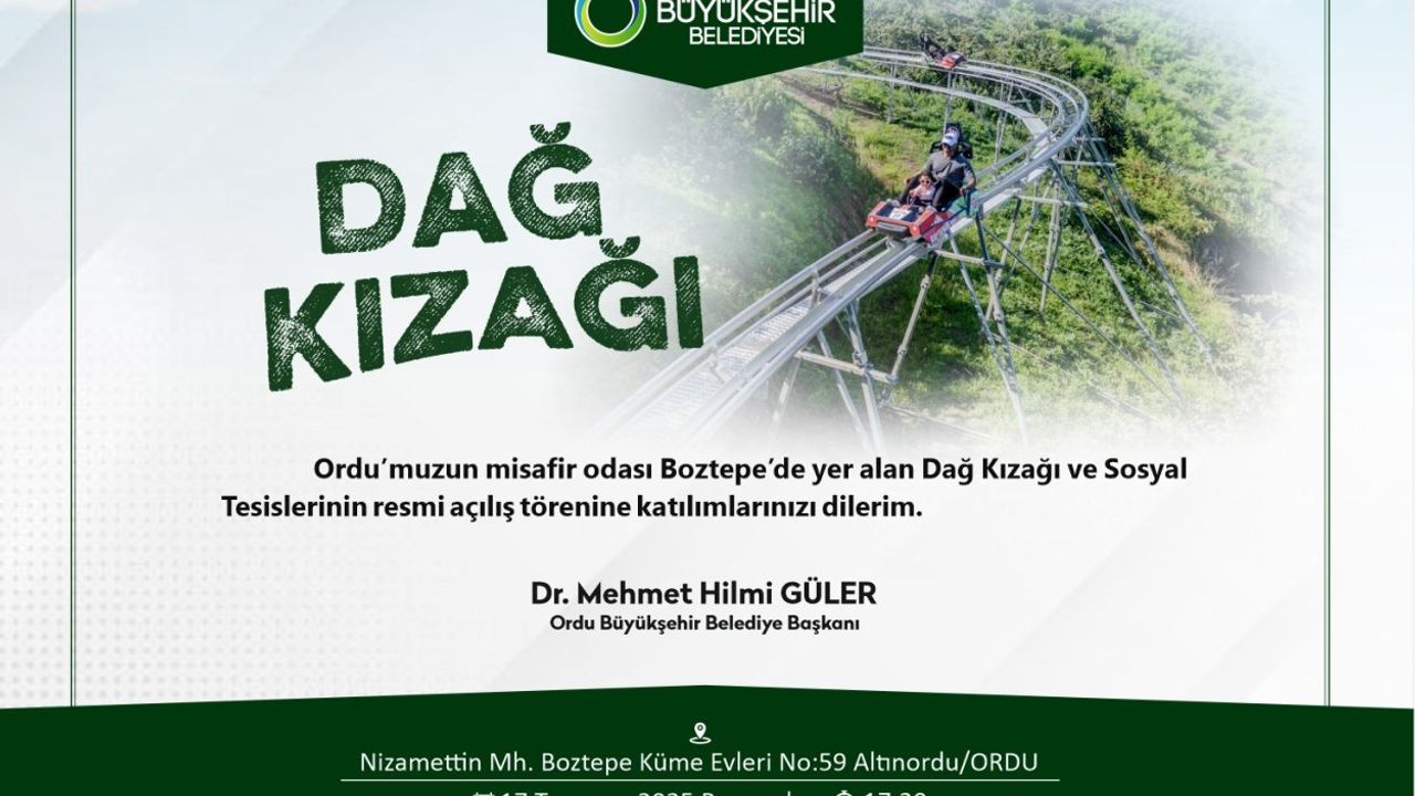 Dağ kızağı ve sosyal tesisleri açılıyor görseli