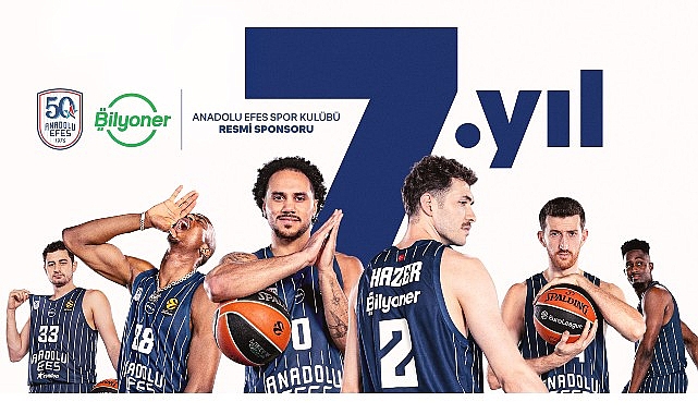 Bilyoner, Anadolu Efes Spor Kulübü’nün 50. Yılında da Resmi Sponsoru Oldu görseli