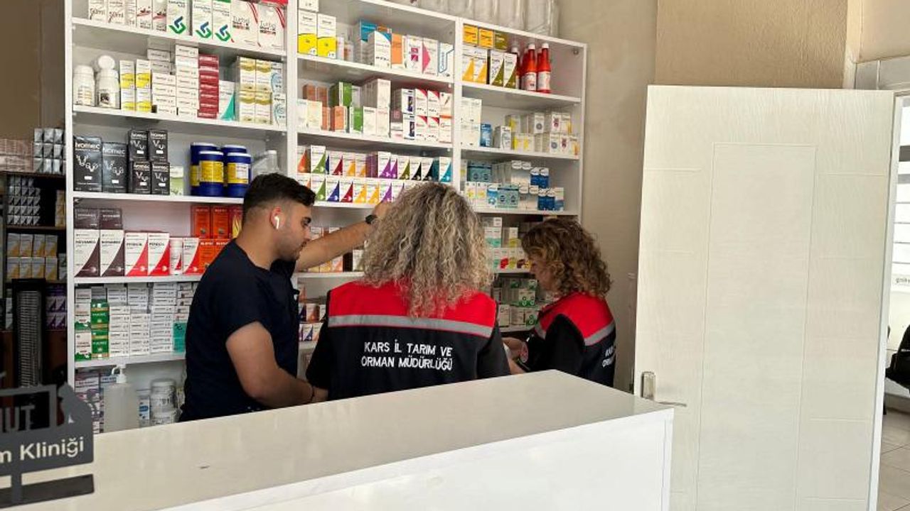 Kars'ta veteriner kliniklerinde kapsamlı denetim görseli