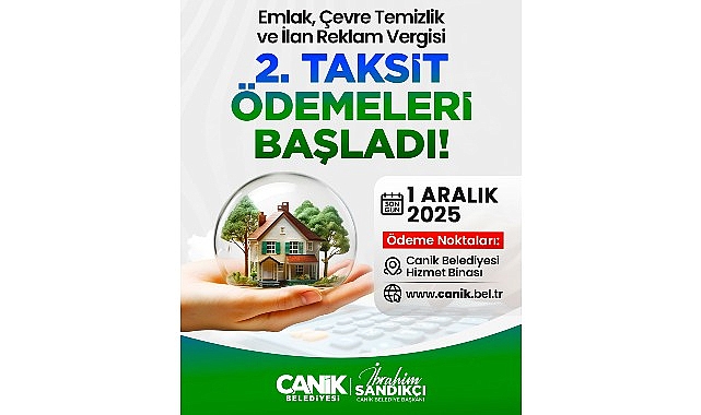 Canik'te Vergi Ödemeleri Başladı görseli