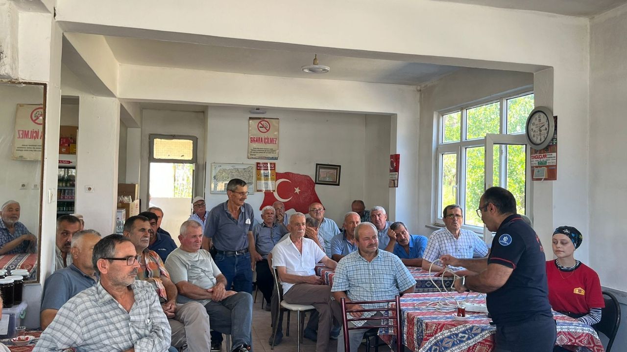 İtfaiyeden yangınlara karşı farkındalık eğitimi görseli