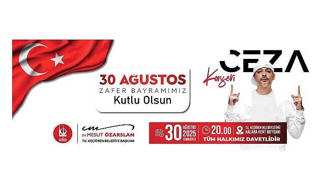Keçiören’de 30 Ağustos Zafer Bayramı Coşkusu Ceza Konseriyle Kutlanacak görseli
