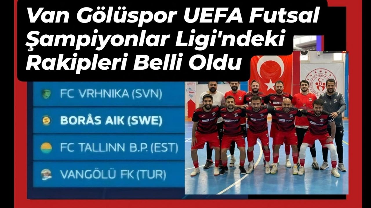 Van Gölüspor'un UEFA Futsal Şampiyonlar Ligi'ndeki rakipleri belli oldu görseli