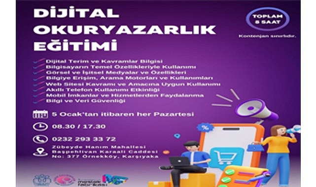 Kadınlar için dijital okuryazarlık eğitimi başlıyor görseli